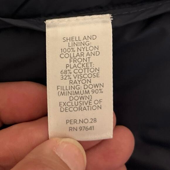 J. Jill Down Longline Puffer Vest Large Petite Cabincore Quilted Zip Corduroy - Picture 4 of 9